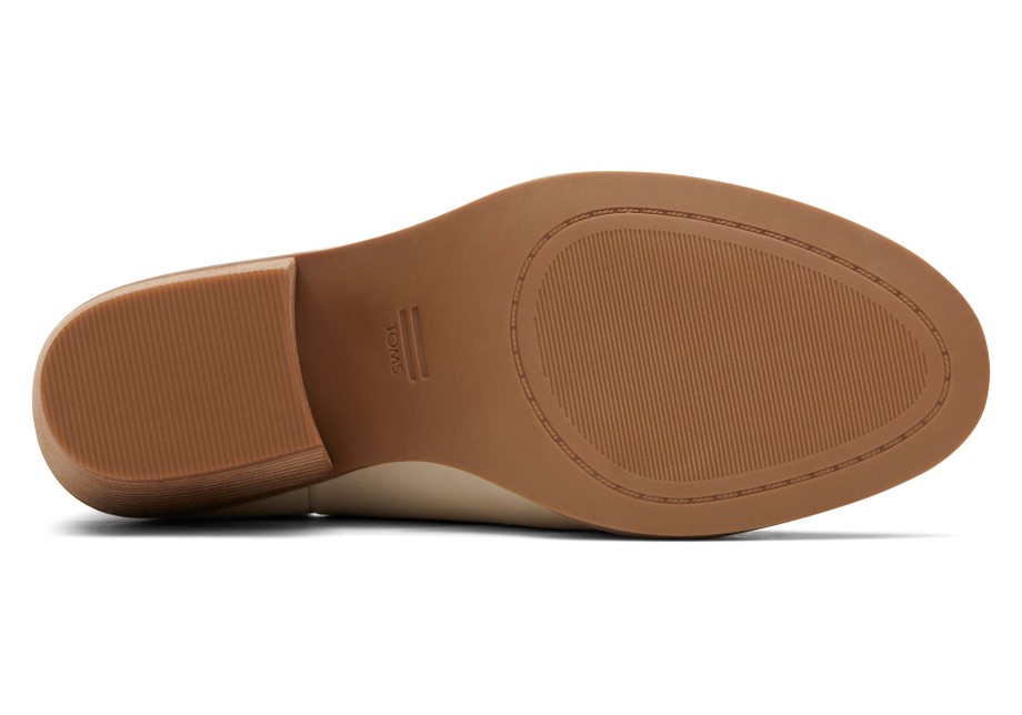 Toms Everly Botín Cuero Beige