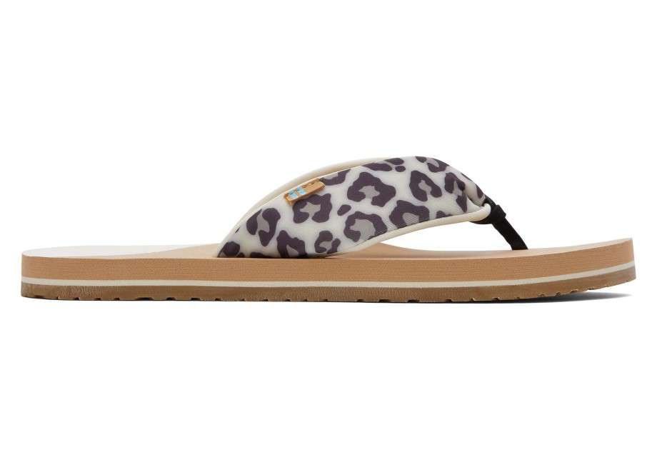 Toms Piper Flip Flop Repreve Leopardo De Las Nieves