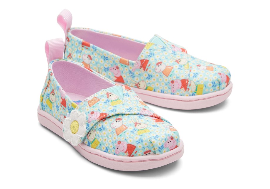 Toms Toms X Peppa Pig Tiny Alpargata Jade Claro