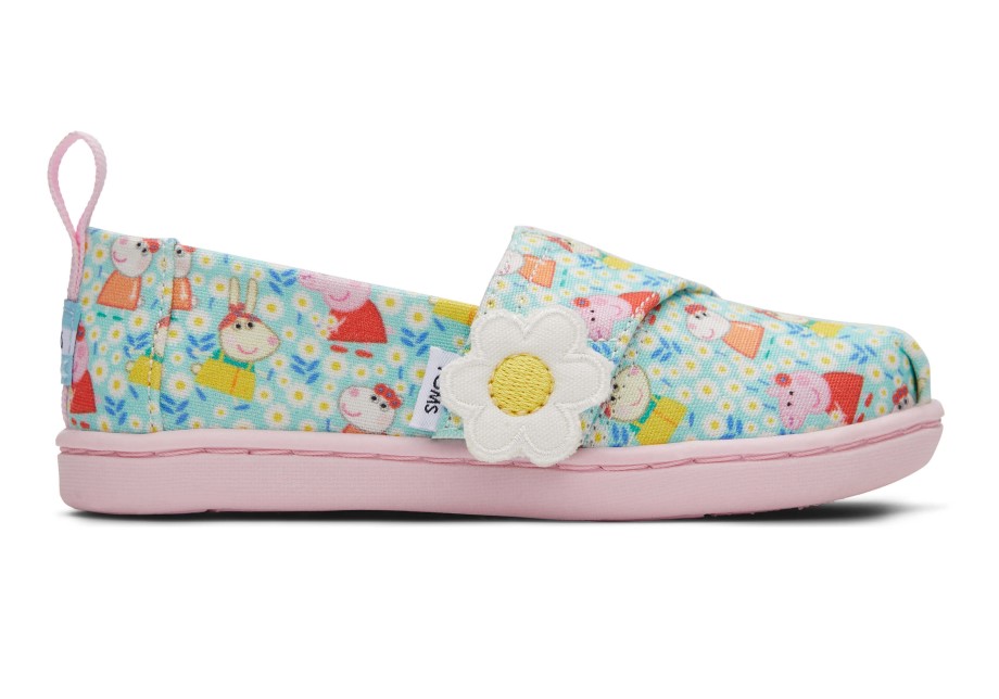 Toms Toms X Peppa Pig Tiny Alpargata Jade Claro