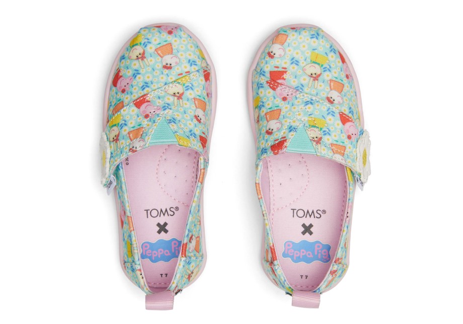 Toms Toms X Peppa Pig Tiny Alpargata Jade Claro