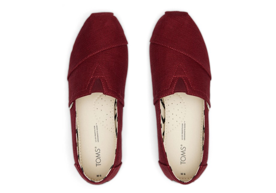 Toms Alpargata Heritage Lona Cereza Negra