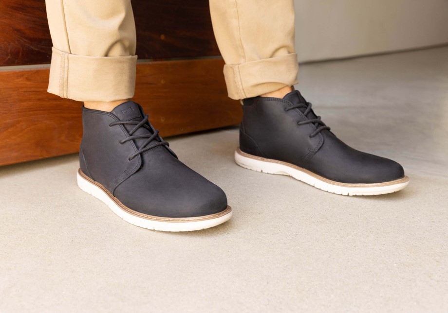 Bota Toms Navi Resistente Al Agua Negra