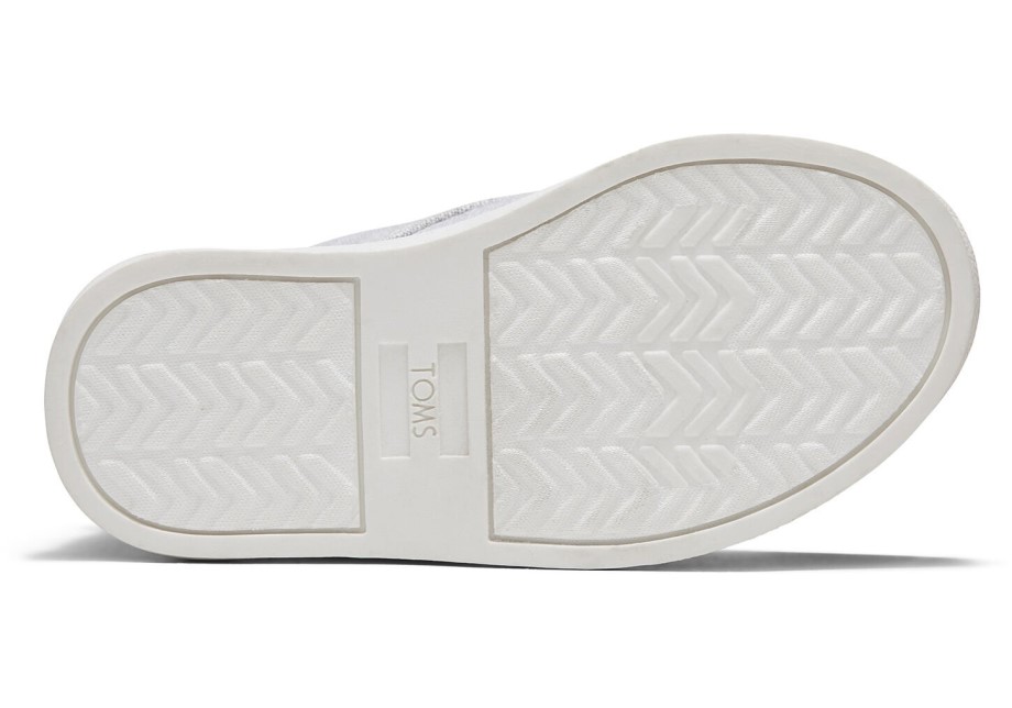 Zapatillas Toms Tiny Cordones Gris Llovizna