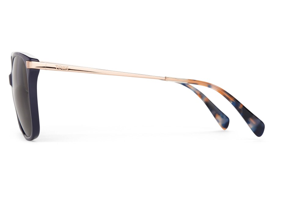 Toms Sandela 201 French Navy Floral-oro Rosa-verde Gris