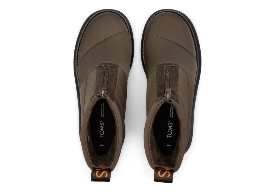 Toms Repreve Malva Puffer Puffer Oliva