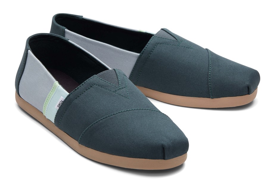 Toms Alpargata Color Block Verde Bosque