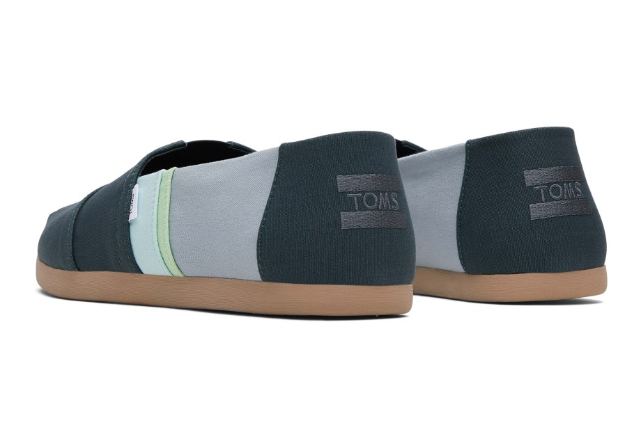 Toms Alpargata Color Block Verde Bosque