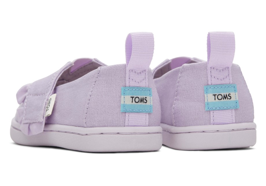 Toms Tiny Alpargata Ruffle Luz Orquídea