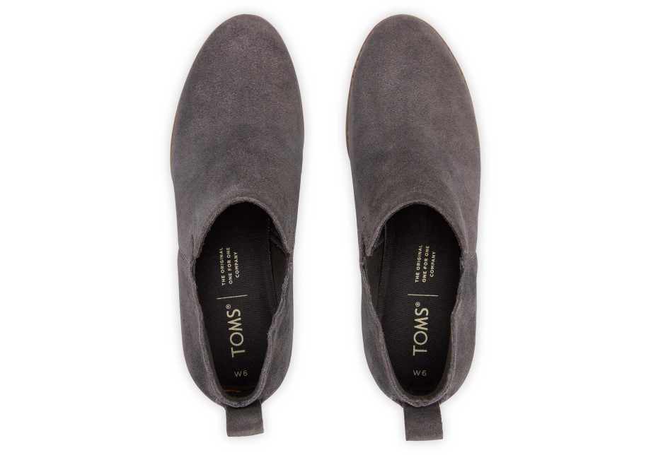 Toms Kalie Cuña Botín Pavimento Gris