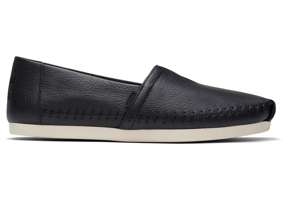 Toms Alpargata Cuero Negro
