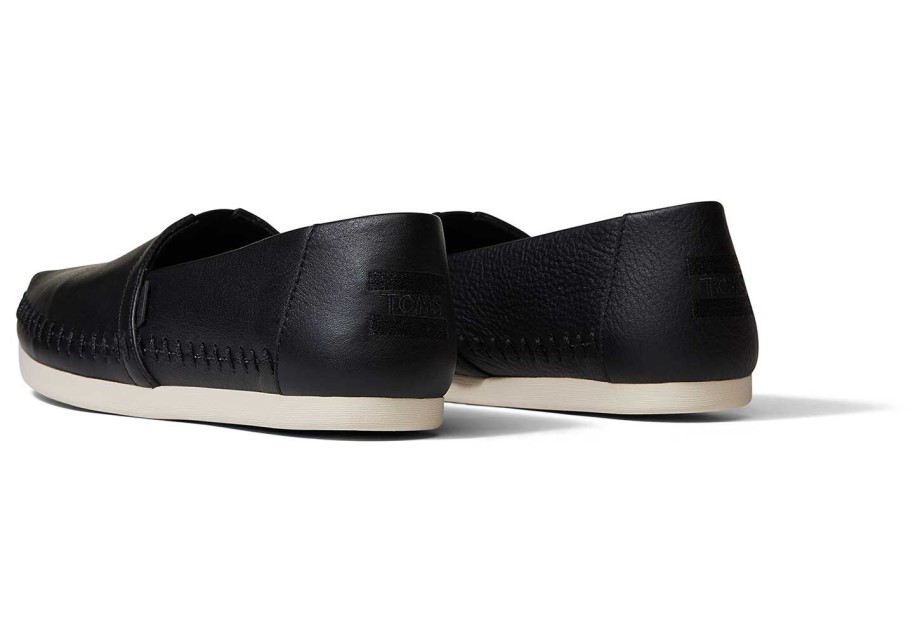 Toms Alpargata Cuero Negro