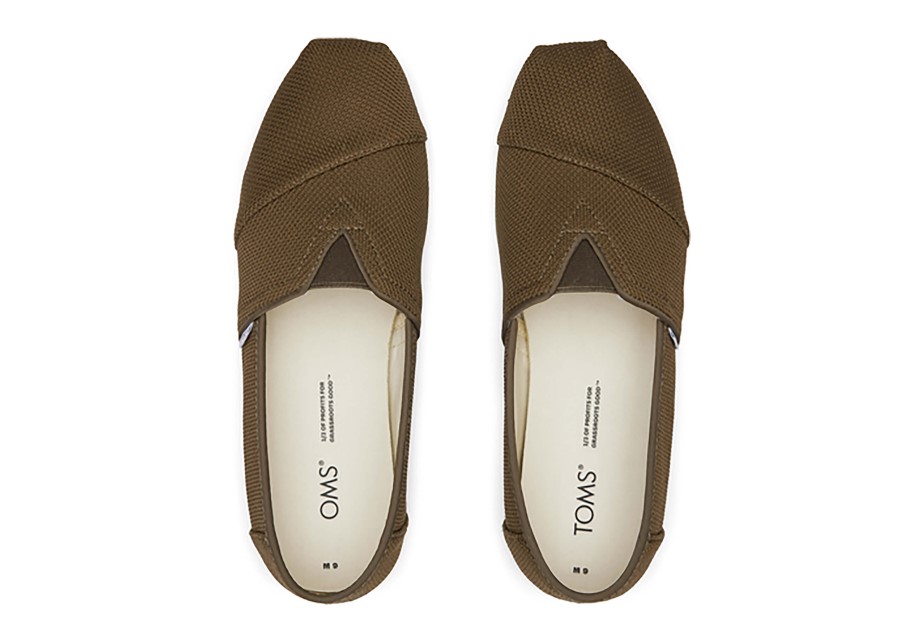 Toms Alpargata Repreve Punto Verde Oliva Oscuro