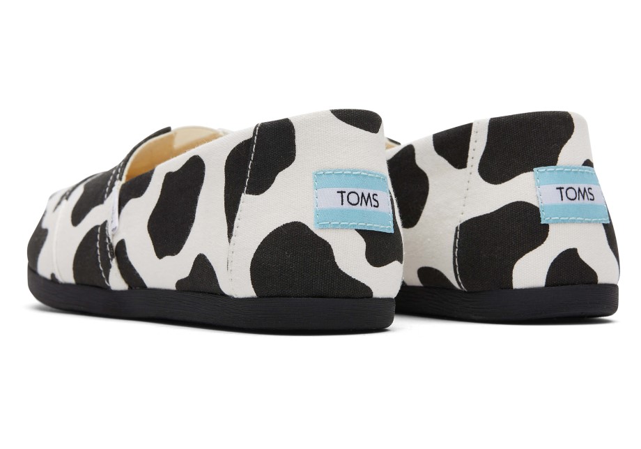 Toms Alpargata Vaca Vaca Estampado Negro