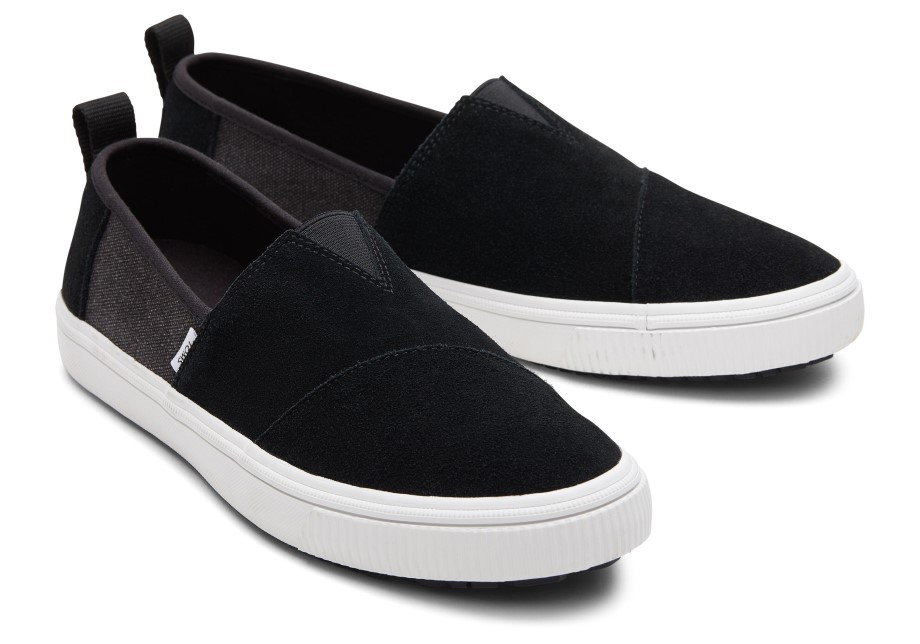 Toms Alpargata Resistente Al Agua Terreno Resistente Al Agua Negro