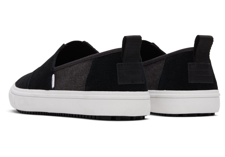 Toms Alpargata Resistente Al Agua Terreno Resistente Al Agua Negro