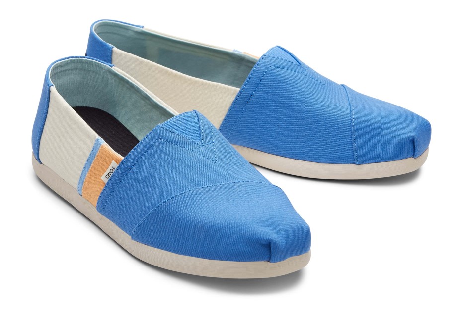 Toms Alpargata Con Bloques De Color Azul