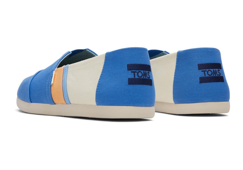 Toms Alpargata Con Bloques De Color Azul