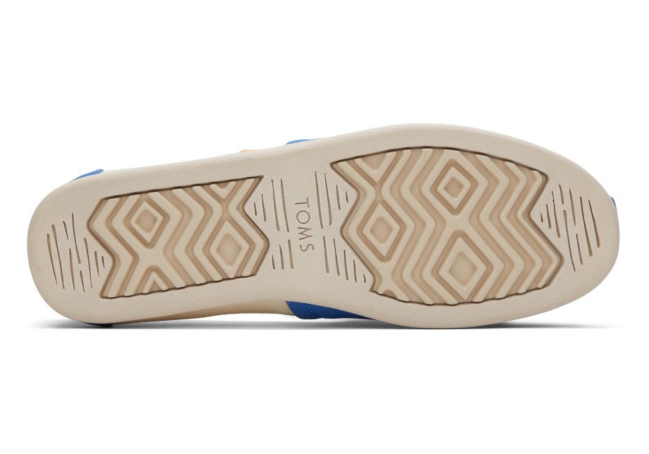 Toms Alpargata Con Bloques De Color Azul