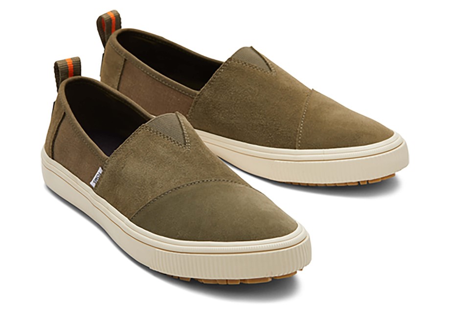 Toms Alpargata Resistente Al Agua Terreno Resistente Al Agua Oliva Oscuro